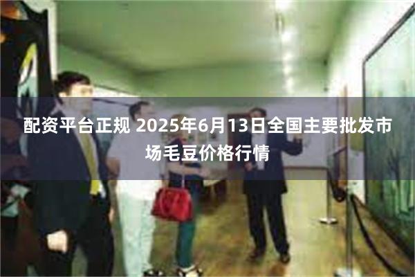 配资平台正规 2025年6月13日全国主要批发市场毛豆价格行情