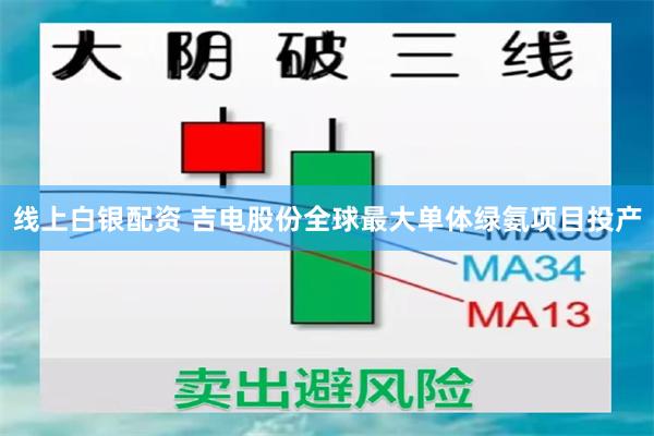 线上白银配资 吉电股份全球最大单体绿氨项目投产