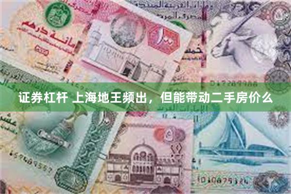 证券杠杆 上海地王频出，但能带动二手房价么