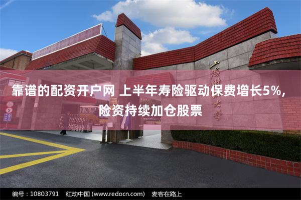 靠谱的配资开户网 上半年寿险驱动保费增长5%, 险资持续加仓股票